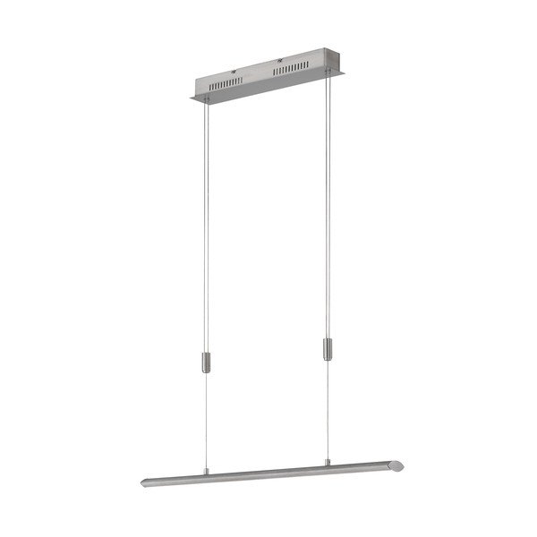 Iš metalo kabantis šviestuvas sidabrinės spalvos LED su pritemdymo funkcija Beat – Fischer & Honsel