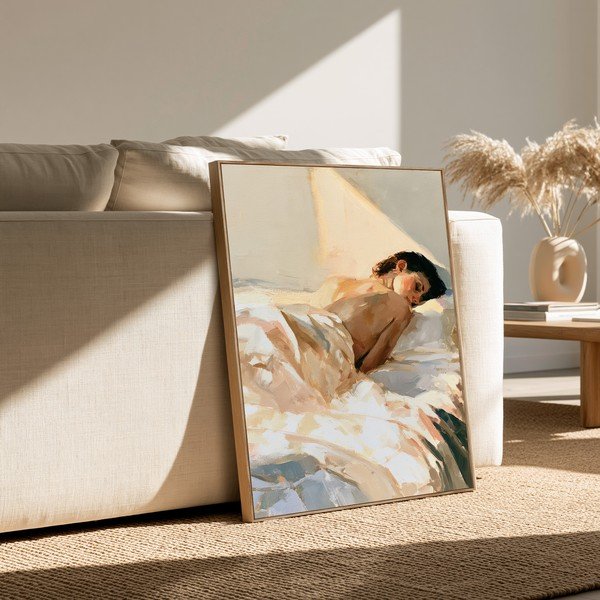 Spausdintas paveikslas su rėmeliu/tapyba ant drobės 70x100 cm Dreamy Rays – Styler-image-1
