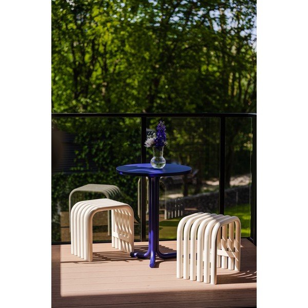 Iš metalo apvalios formos sodo valgomojo stalas ø 59 cm Nokk – noo.ma-image-1