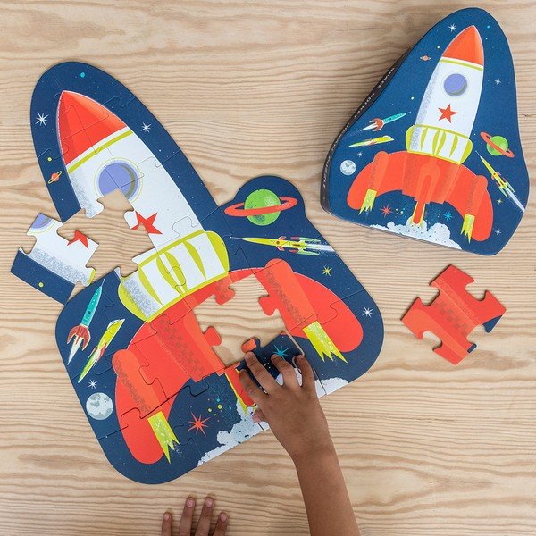 Dėlionė (vienetų skaičius 18) Space Age rocket – Rex London-image-1