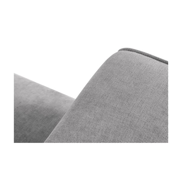 Kampinė sofa šviesiai pilkos spalvos (kintama) Esther – Milo Casa-image-4