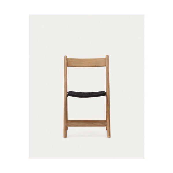 Medžio masyvo sodo kėdė juodos spalvos/natūralios spalvos Dandara – Kave Home-image-3