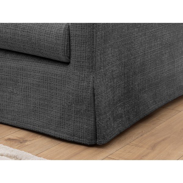 Tamsiai pilkos spalvos sofa 140 cm Paphos – Ropez-image-4