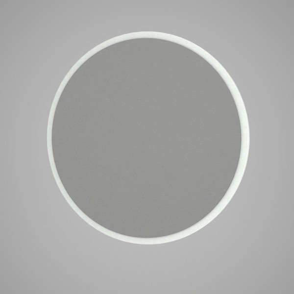 Apvalus sieninis veidrodis baltu rėmu Glob, ⌀ 59 cm-image-2