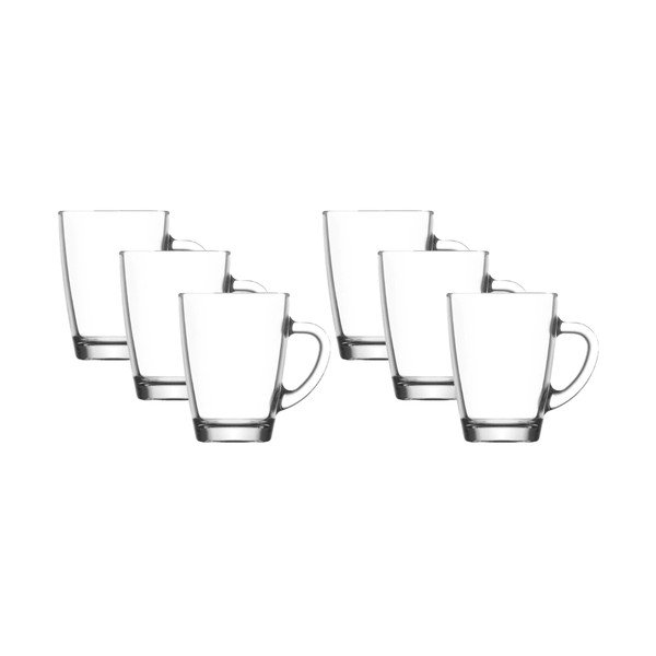 Iš stiklo  puodeliai 6 vnt. 300 ml – Hermia