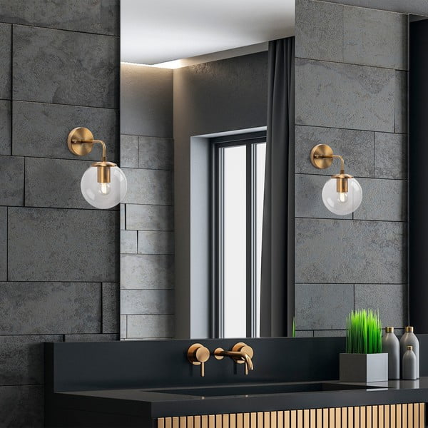 Žalvario spalvos sieninė lempa ø 15 cm Viran – Opviq lights-image-3