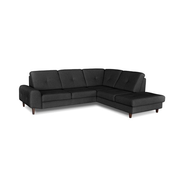Pilka kampinė sofa-lova "Windsor & Co. Sofos Beta, dešinysis kampas-image-2