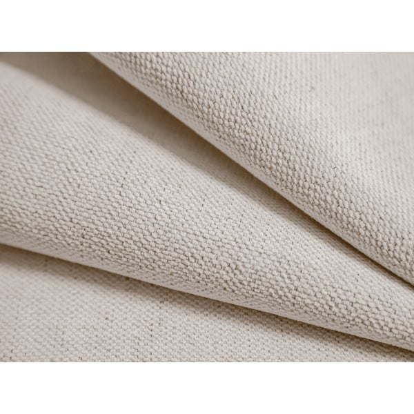 Kreminės spalvos dvigulė lova audiniu dengta su sandėliavimo vieta/be galvūgalio su lovos grotelėmis 180x200 cm Susan – Micadoni -image-4