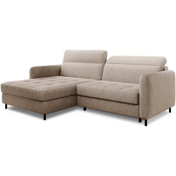 Smėlio spalvos kampinė sofa (su kairiuoju kampu/su gultu) Gomsi – ELTAP-image-2