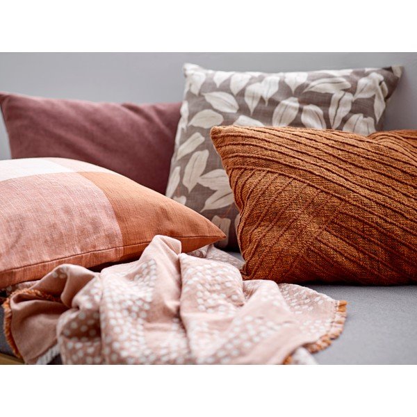 Ruda medvilninė pagalvė Södahl Benjamin, 50 x 50 cm-image-1