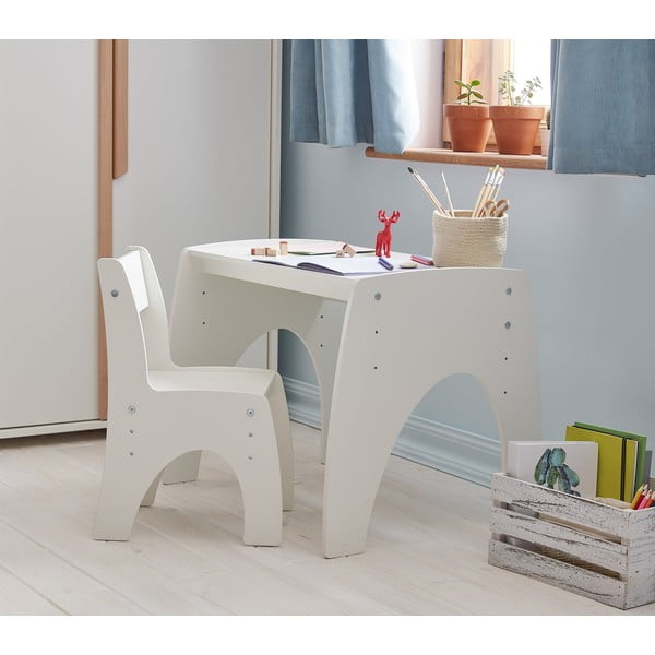 Vaikiška kėdė baltos spalvos Klips – Pinio-image-1