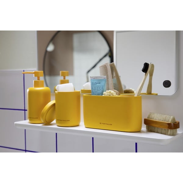 Garstyčių spalvos iš polirezino dantų šepetėlio indas Tom Tailor T-Color Bath – Wenko-image-3