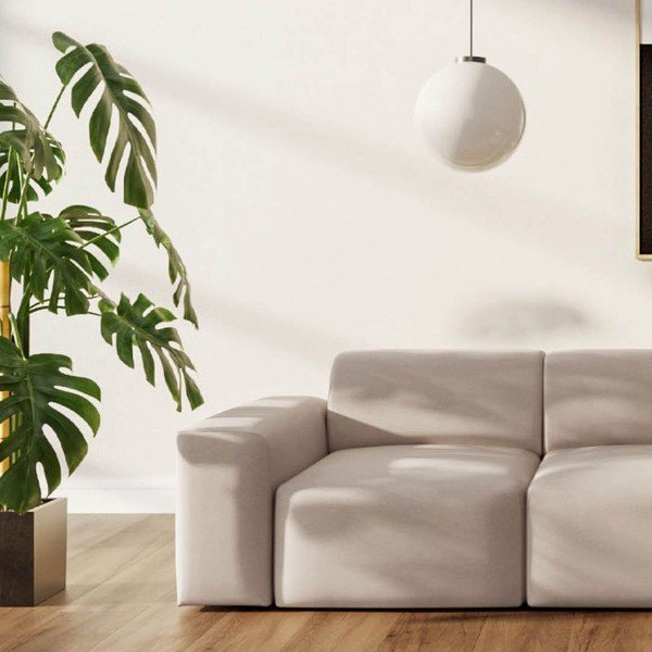 Smėlio spalvos iš velveto sofa 285 cm Villet – Rodier-image-4