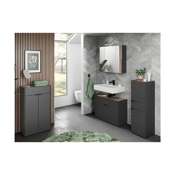 Vonios baldų komplektas antracito spalvos Forano – Germania-image-2
