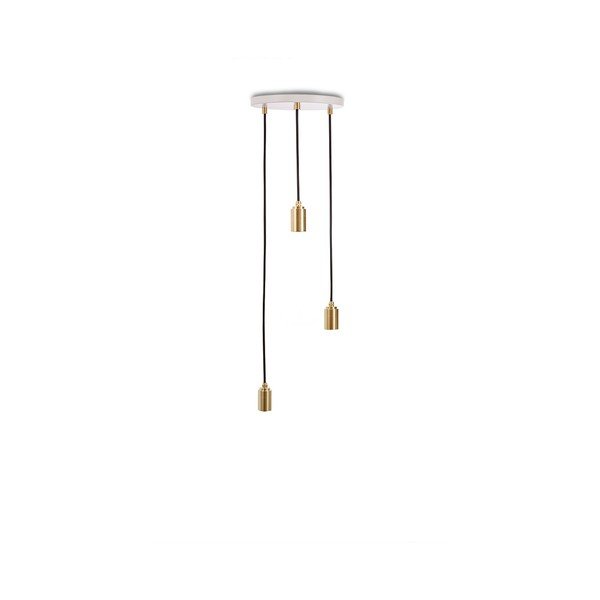 Kabantis šviestuvas bronzinės spalvos su pritemdymo funkcija ø 25 cm Triple Pendant – tala