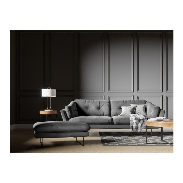 Pilka aksominė sofa Windsor & Co Sofas Gravity-image-4
