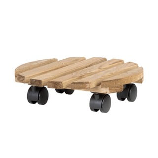 Ruda medinė kilnojama taburetė Esschert Design Nature, ø 29 cm