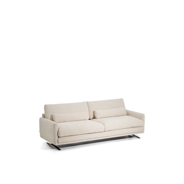 Smėlio spalvos sofa iš šenilinio audinio 240 cm Veliro – Kave Home-image-2