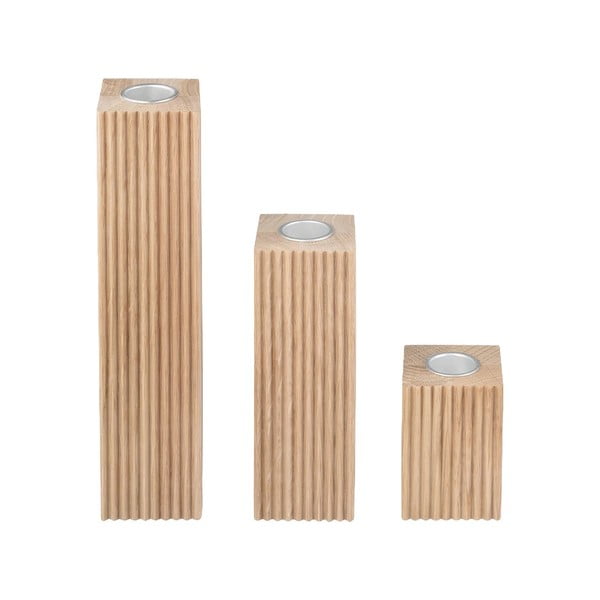 Iš medžio žvakidės 3 vnt. Dreva – Blomus