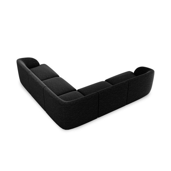 Antracito spalvos kampinė sofa Miley - Micadoni Home-image-3