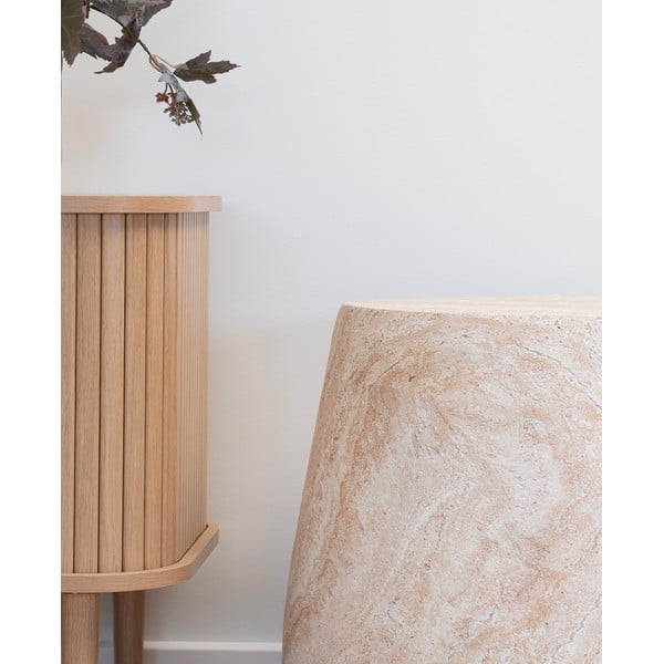 Iš akmens apvalios formos sodo šoninis staliukas ø 47,5 cm Bonn – House Nordic-image-1