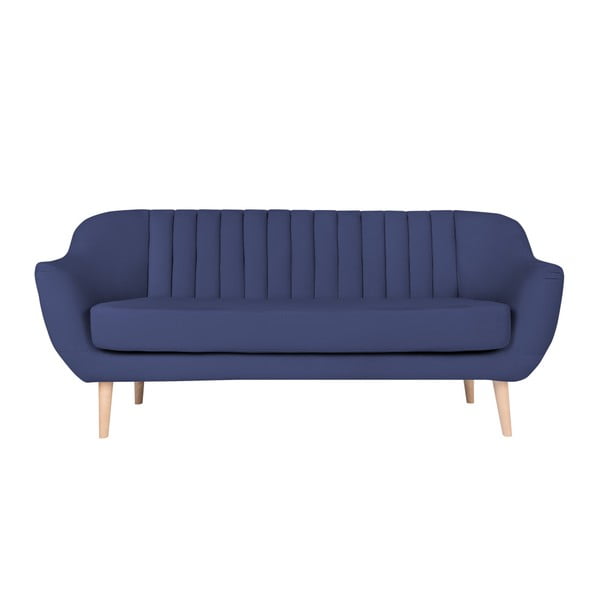 Mėlyna trijų vietų sofa "Micadoni Home Vincente