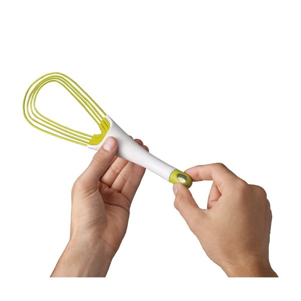 Baltos ir žalios spalvos sulankstoma šluotelė Joseph Joseph Twist Whisk-image-2