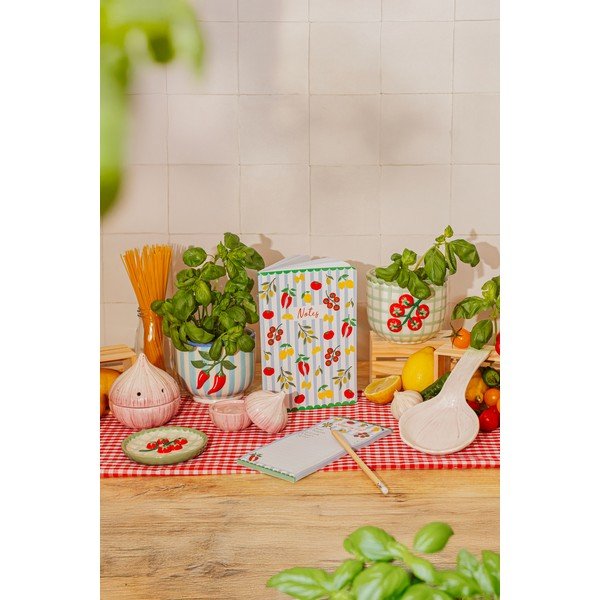 Iš keramikos rankomis dažytas gėlių vazono dangtelis ø 12 cm Chilli – Sass & Belle-image-2