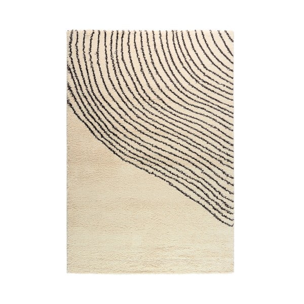Kilimas juodos spalvos/smėlio spalvos 160x230 cm Coastalina – Bonami Selection