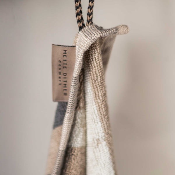 Mėlynai pilkos spalvos organinės medvilnės rankšluosčiai, 2 vnt., 40x55 cm Disorder - Mette Ditmer Denmark-image-3