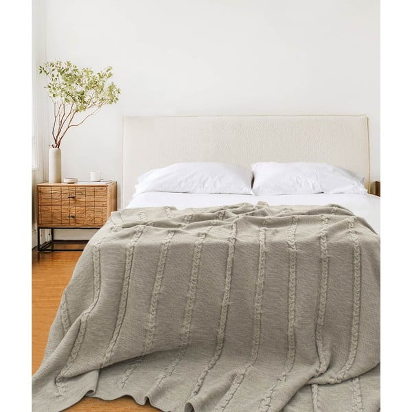 Lovatiesė smėlio spalvos 200x220 cm Trenza – Oyo Concept-image-2