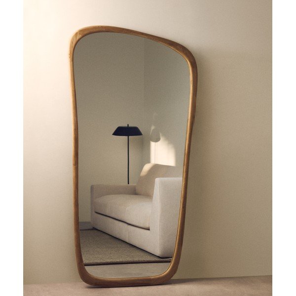 Sieninis veidrodis su medžio masyvo rėmu 94,5x192 cm Alura – Kave Home-image-1