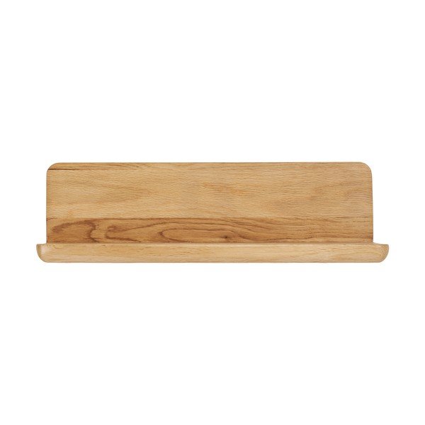 Šviesios natūralios spalvos iš ąžuolo masyvo sieninė lentyna 40 cm Salina – House Nordic-image-3