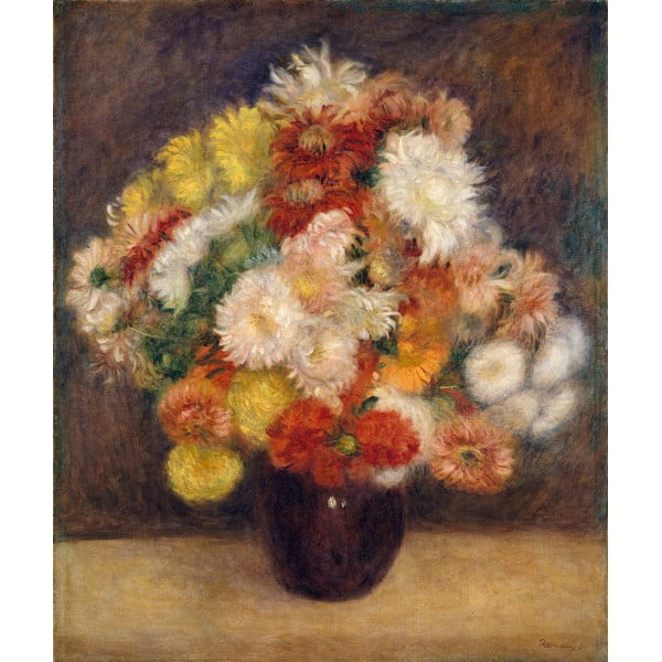 Auguste Renoir reprodukcija Bouquet of Chrysanthemums, 55 x 70 cm