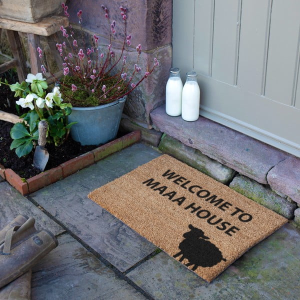 Iš kokoso pluošto grindų kilimėlis 40x60 cm Welcome to Maaa House – Artsy Doormats-image-3
