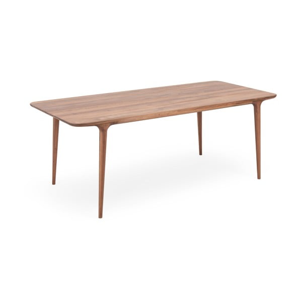 Valgomojo stalas iš riešutmedžio 90x180 cm Fawn - Gazzda
