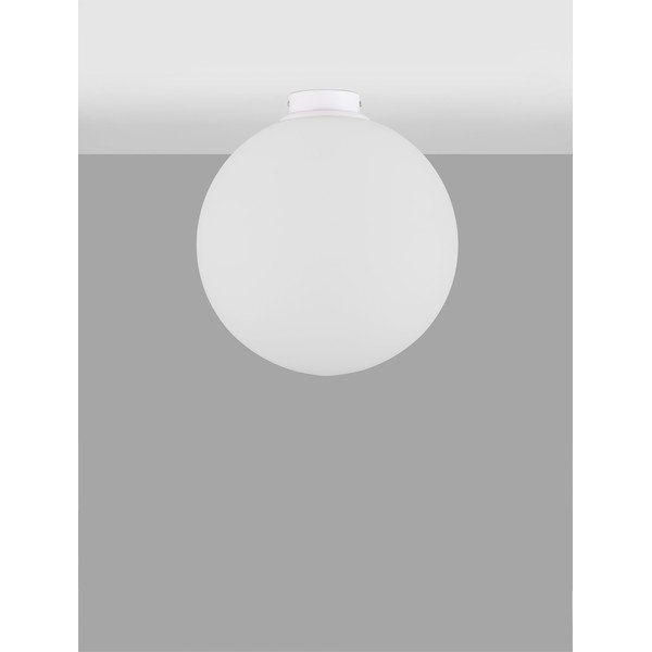 Baltos spalvos iš stiklo lubinis šviestuvas Nevoso – Nova Luce-image-3