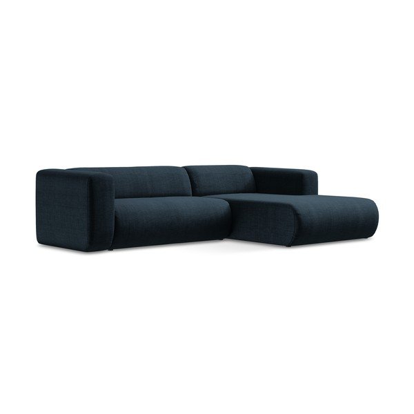 Mėlynos spalvos kampinė sofa (su dešiniuoju kampu/su gultu) Ekahi – Makamii-image-2