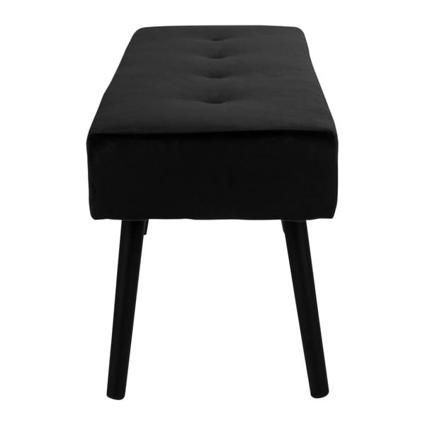 Juodos spalvos aksomo suoliukas House Nordic Skiby-image-2