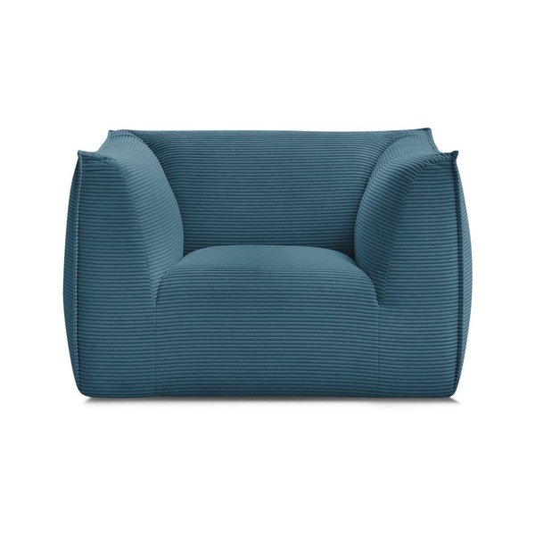 Mėlynos spalvos krėslas iš kordinio velveto Giorgia – Bobochic Paris-image-2