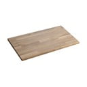 Iš ąžuolo masyvo vonios kambario stalviršis natūralios spalvos 61x46 cm Woody – Sapho