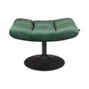 Dutchbone Bar žalias aksominis otomanas