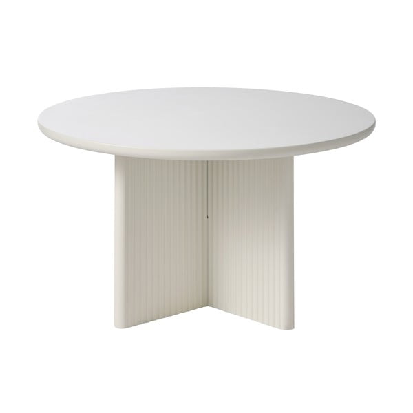 Apvalios formos kavos staliukas šviesiai pilkos spalvos ø 80 cm Palma – Unique Furniture