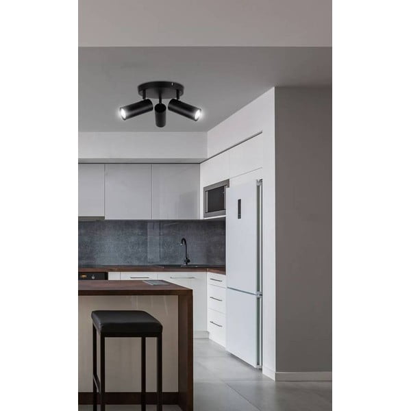 Juodos spalvos iš metalo taškinis šviestuvas Colly – Candellux Lighting-image-1