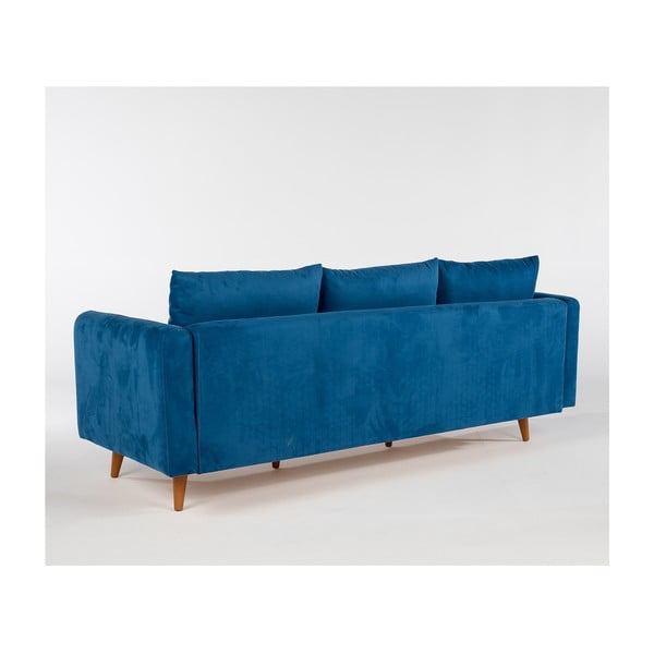 Sofa tamsiai mėlynos spalvos 215 cm Sofia – Balcab Home-image-3