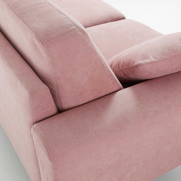 Rožinė dvivietė sofa "La Forma Guy-image-2