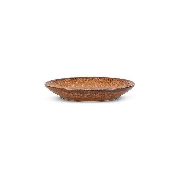 Rudos spalvos iš porceliano lėkštutė ø 14 cm Ovio – BonBistro-image-2
