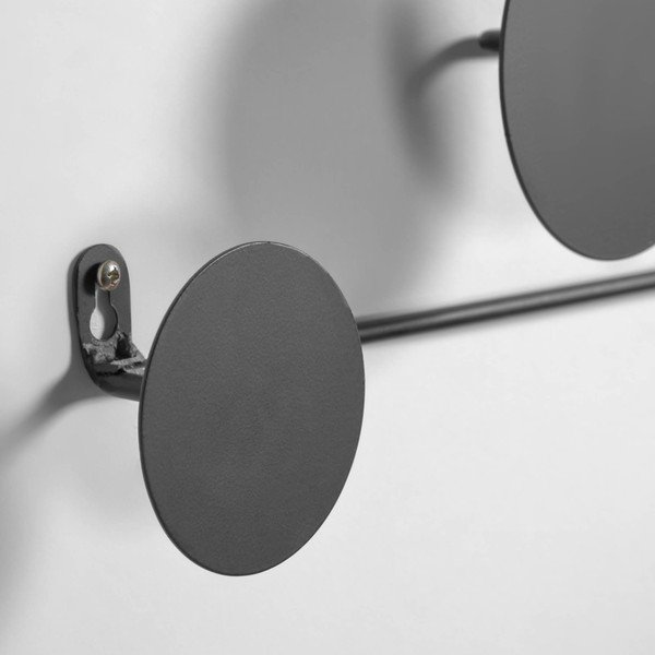 Juodos metalinės sieninės kabyklos Kave Home Vianela, 52 x 40 cm-image-2