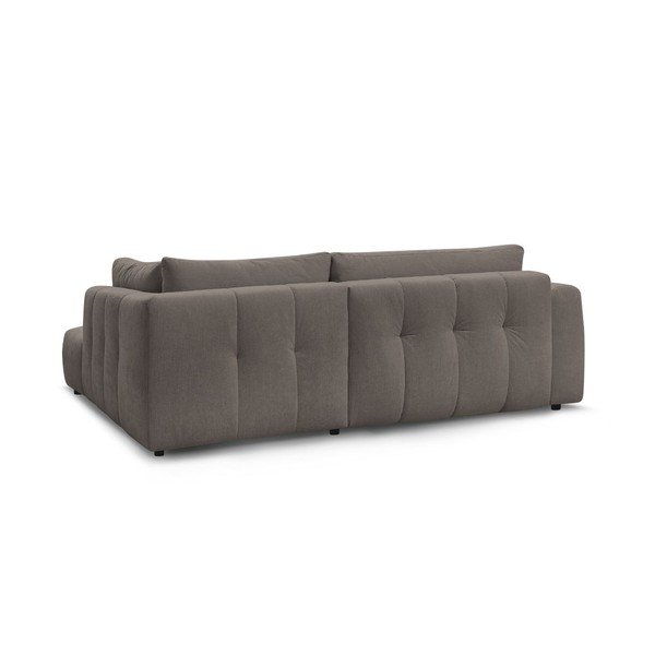 Taupe spalvos sulankstoma/su sandėliavimo vieta kampinė sofa (su dešiniuoju kampu/„L“ formos) Fuji – Bobochic Paris-image-4