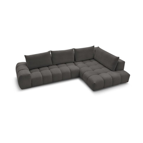 Kampinė sofa tamsiai pilkos spalvos (su dešiniuoju kampu) Everest – Bobochic Paris-image-3